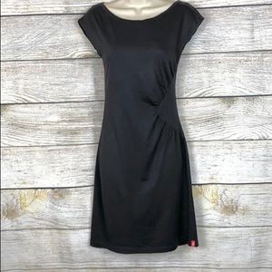 Esprit cotton black fitted dress